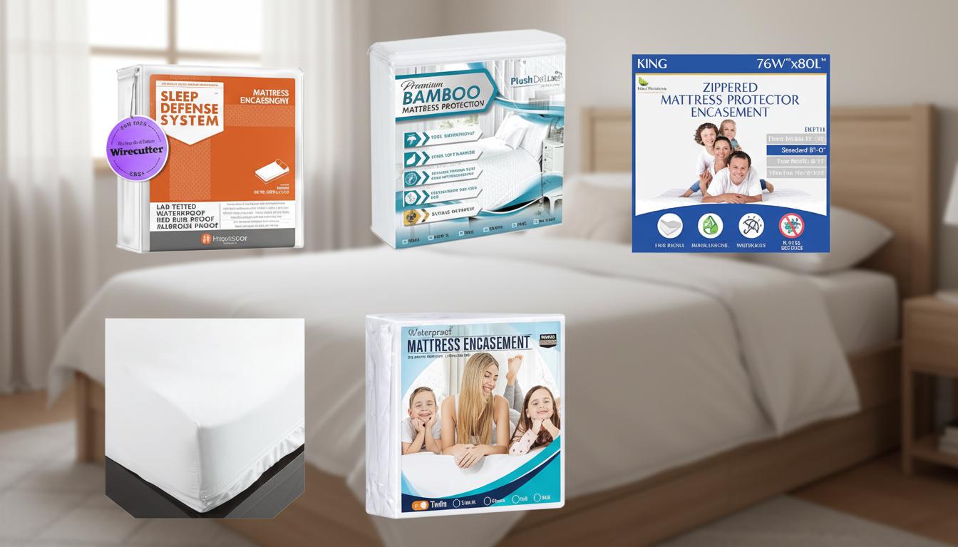 Best Dust-Mite Proof Mattress Cover - Bed Bug Protection, Waterproof Comfort and Hypoallergenic Design