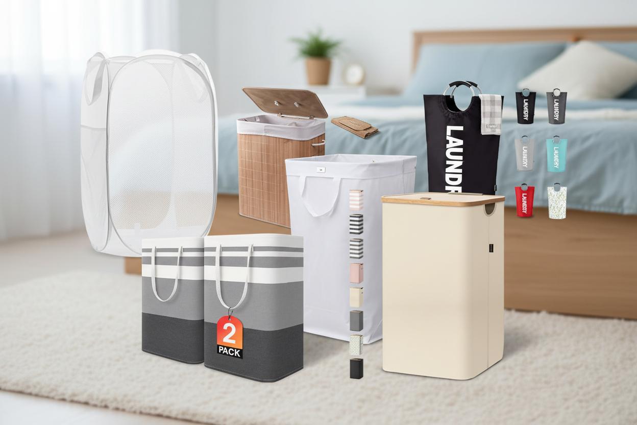 Best Eco-Friendly Laundry Hamper - Breathable Fabric, Foldable Design and Extra Storage Pockets