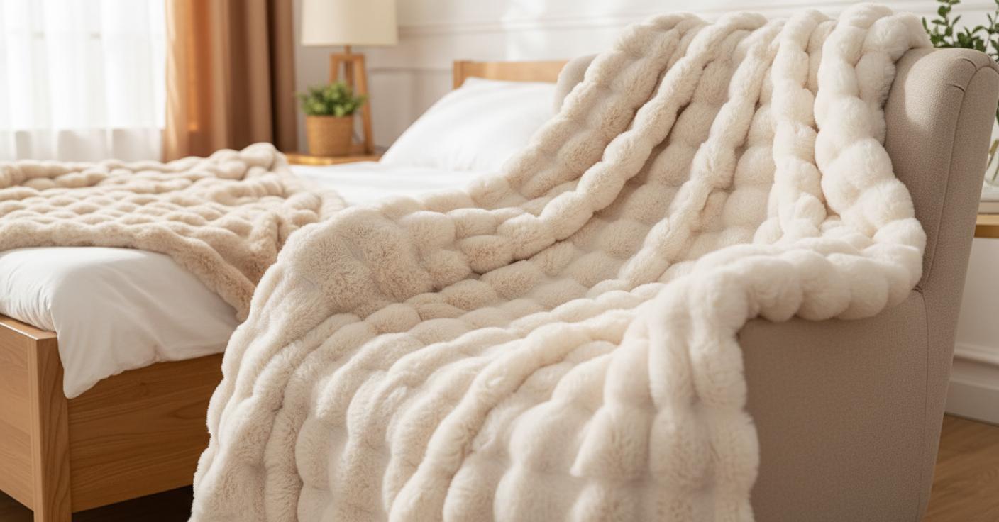 Best Faux Fur Throw Blanket - Luxuriously Soft, Ultra-Warm, and Cozy Comfort