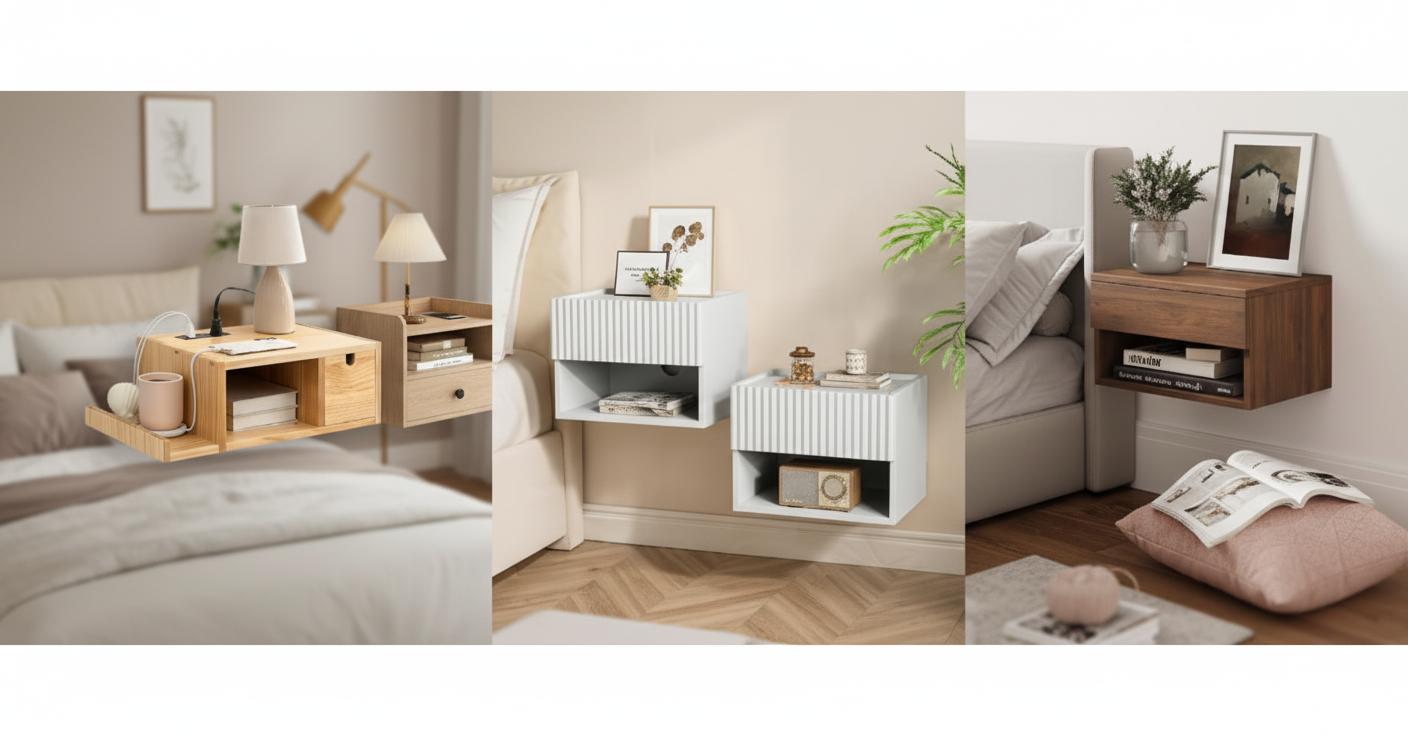 Best Floating Nightstands - Space-Saving Design, Built-In Charging, Modern Elegance