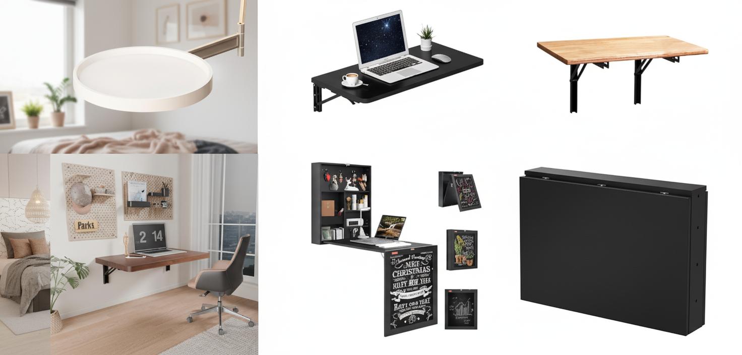 Best Foldable Wall-Mounted Desk - Space-Saving, Versatile Design, and Easy Installation