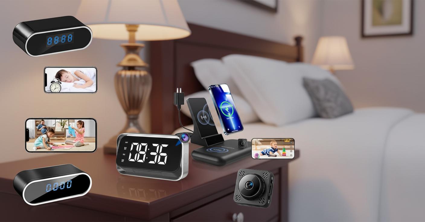 Best Hidden Camera Nightstand - Discreet Monitoring, Clear 1080P Video, Night Vision