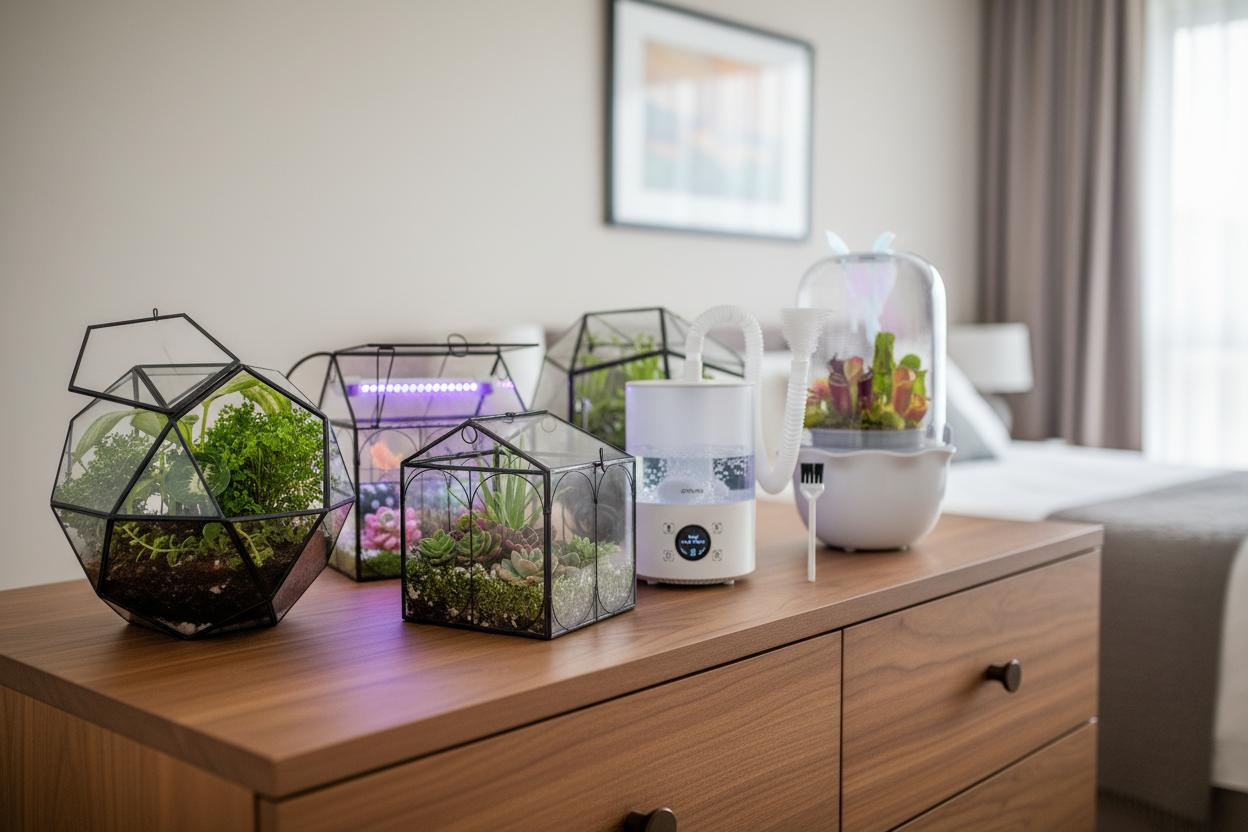 Best Humidity Control Plant Terrarium - Stylish Design, Efficient Moisture Regulation and Indoor Ecosystem Balance