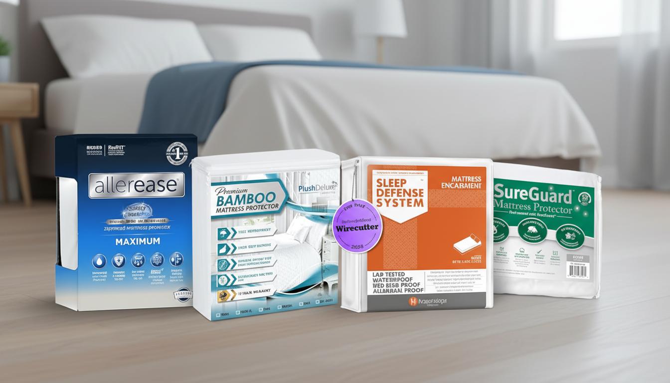 Best Hypoallergenic Dust-Mite Mattress Cover - Allergy-Friendly, Queen-Sized, Vinyl-Free Design