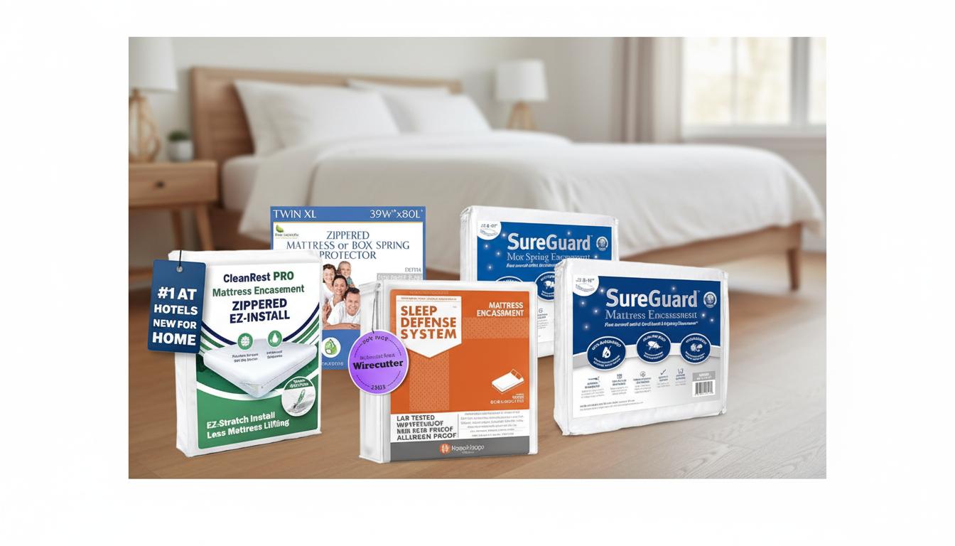 Best Hypoallergenic Mattress Encasement - Breathable, Waterproof MicroPlush Fabric, Protects Against Spills and Allergens