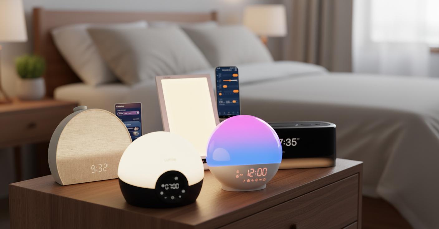Best Light Therapy Alarm Clock - Screen-Free, Customizable Sleep and Wake Routine, Gentle Wake-Up Experience