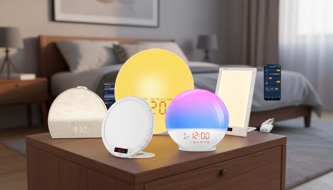 Best Light Therapy Sunrise Alarm - Gentle Wake-Up, Soothing Bedtime Routine, Natural Light Simulation