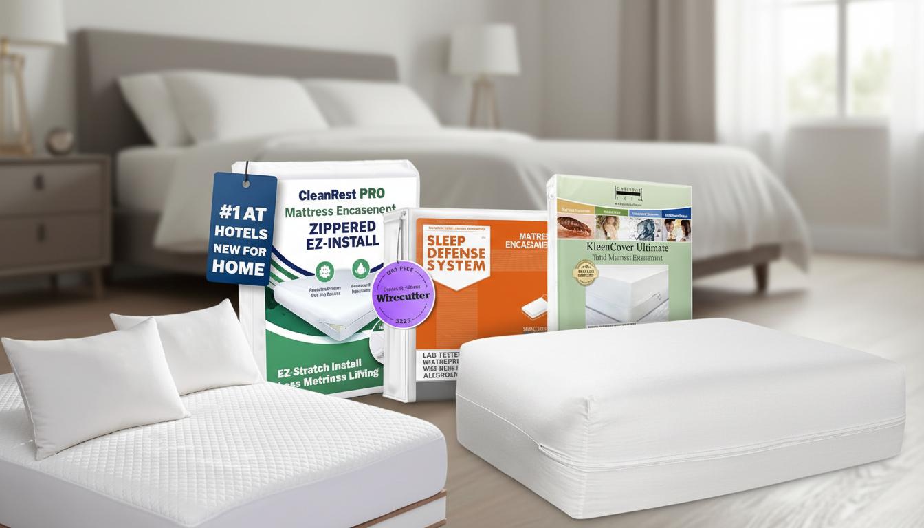 Best Microfiber Mattress Encasement - Ultimate Waterproof Protection, Soft Microplush Feel, Durable Comfort