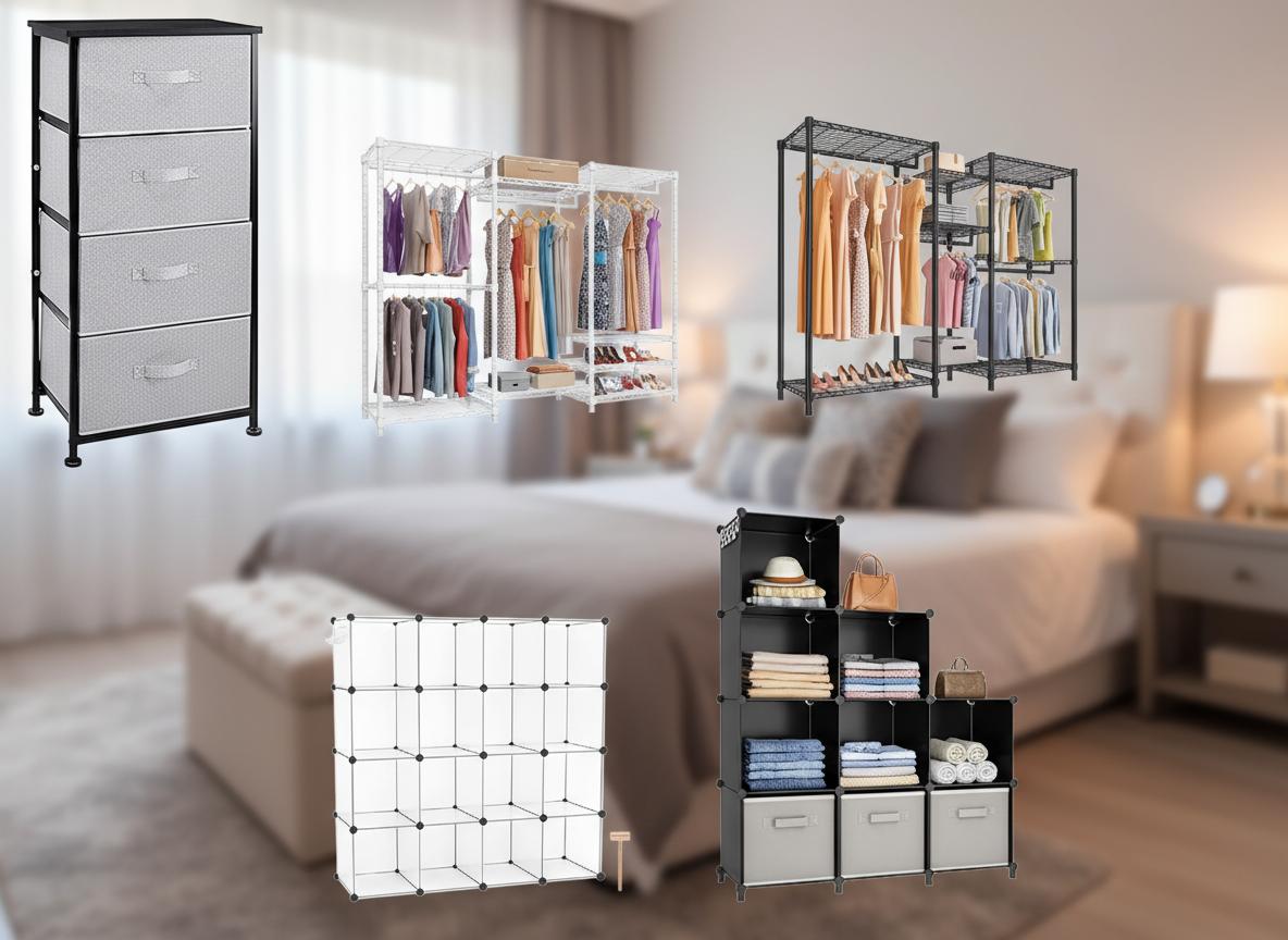 Best Modular Closet Organizer - Durable Fabric Drawers, Spacious Compartments, Easy Assembly