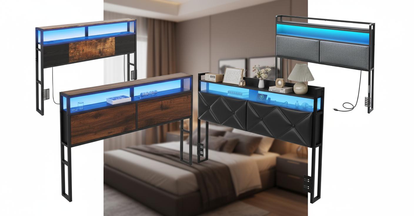 Best Modular Headboard with Charging Station - Convenient Charging, Smart Storage, and Stylish Design
