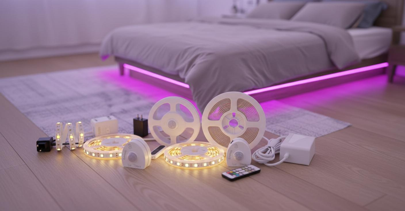 Best Modular Under-Bed Lighting - Hands-Free Operation, Adjustable Brightness, Easy Installation