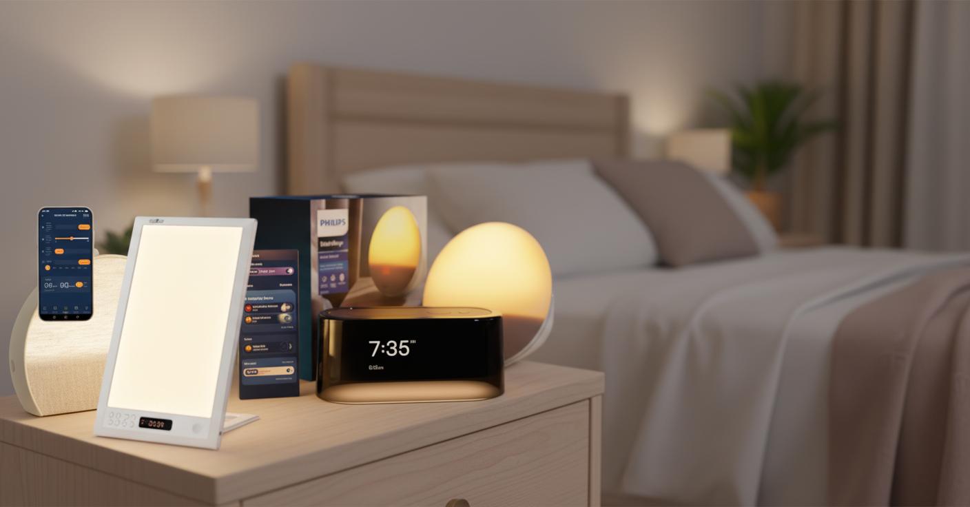 Best Programmable Sunrise Alarm Lamp - Gentle Wake-Up, Customizable Sunrise Simulation, and Soothing Light