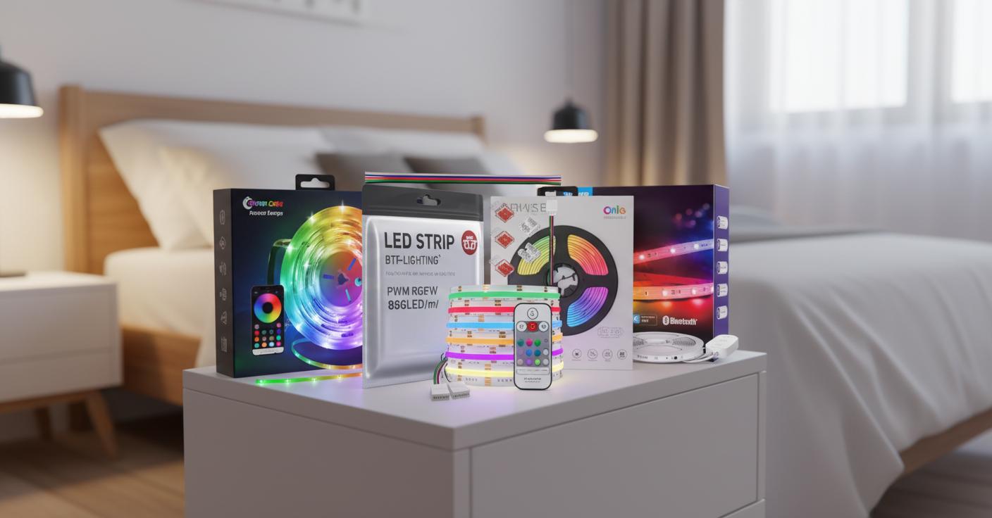 Best RGB LED Mood Lighting Strips - Vibrant Colors, Music Sync, Customizable Ambiance