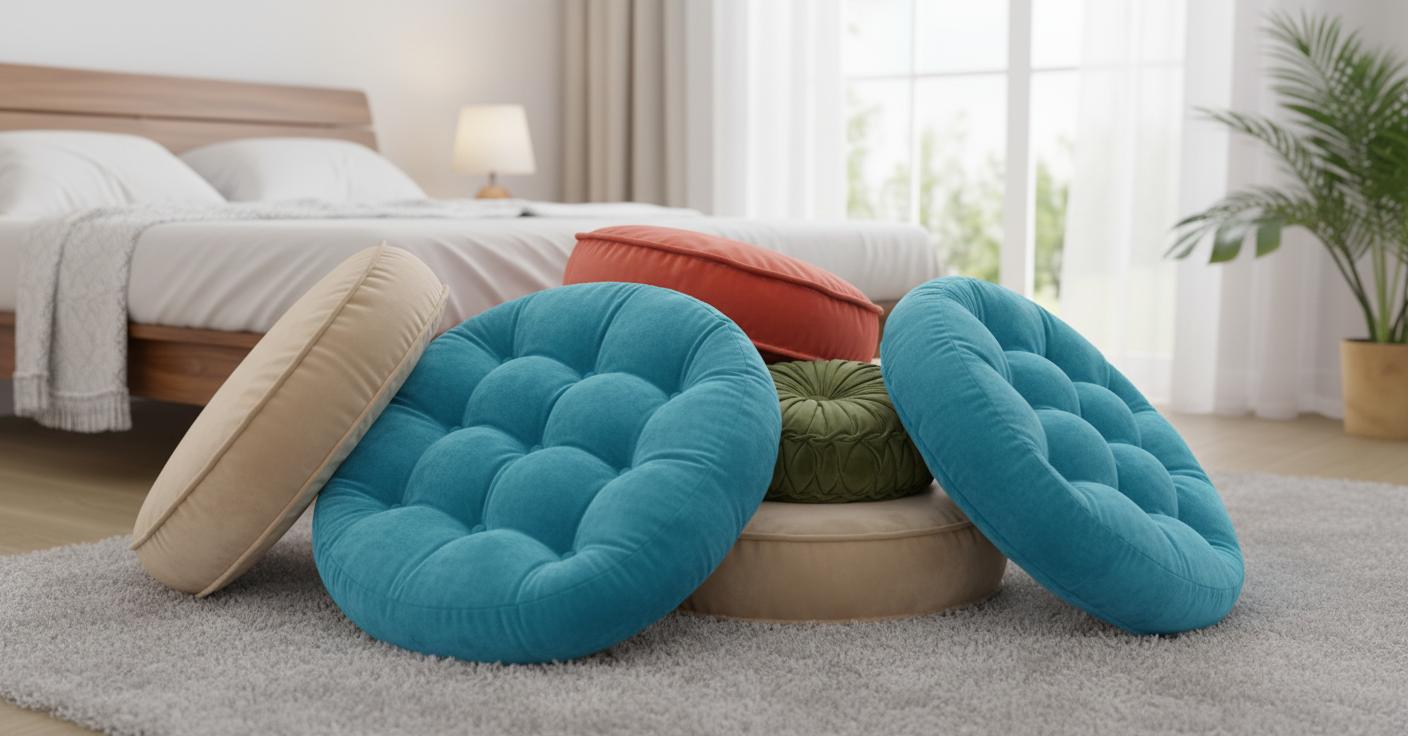 Best Round Velvet Floor Cushion - Comfortable, Stylish, and Perfect for Meditation