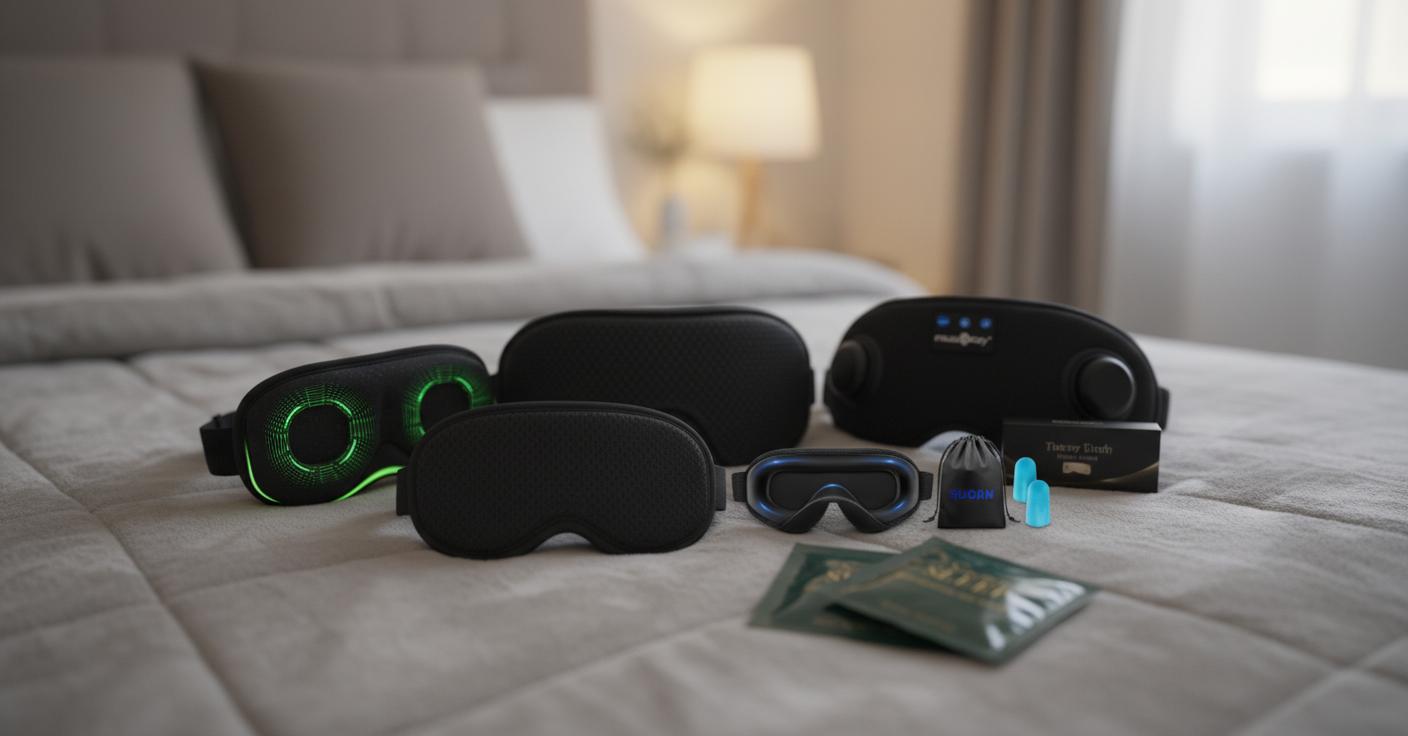 Best Sensory Sleep Mask - Wireless Comfort, Zero-Pressure Design, Noise-Cancelling Sleep Headphones