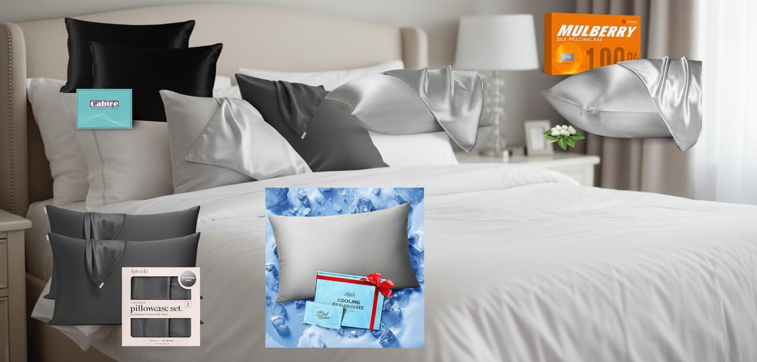 Best Silk Pillowcase with Cooling Gel - Prevent Hair Damage, Reduce Acne, and Enjoy Luxurious Organic Comfort