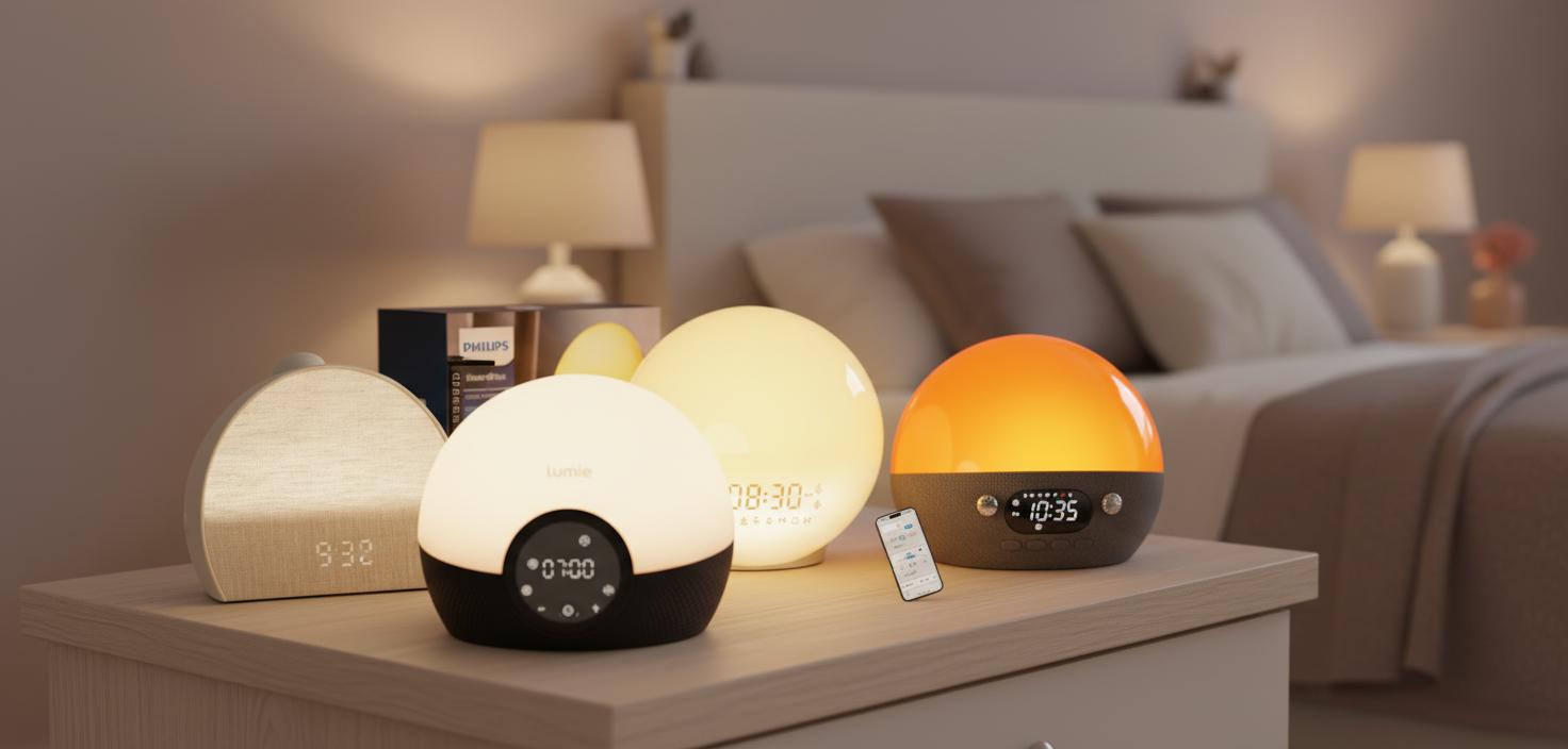 Best Smart Sunrise Alarm Clock - Gentle Wake-Up, Screen-Free Design and Sleep Routine Enhancer