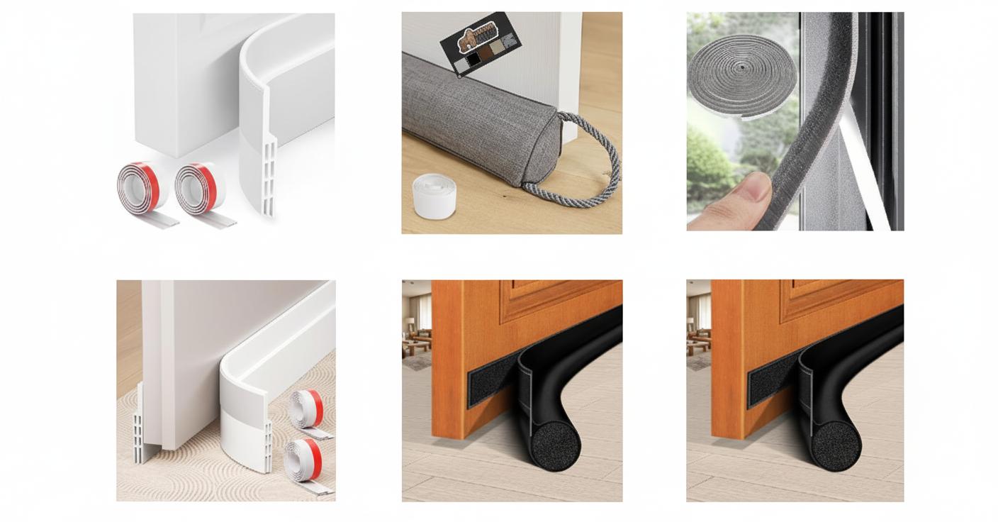 Best Soundproof Bedroom Door Draft Stopper - Effective Cold Air Blocking, Superior Noise Reduction, and Easy Installation