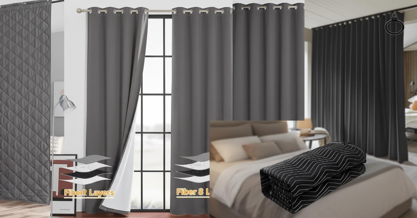 Best Soundproofing Curtain Panel - Energy-Efficient Insulation, Superior Noise Reduction, and Stylish Design