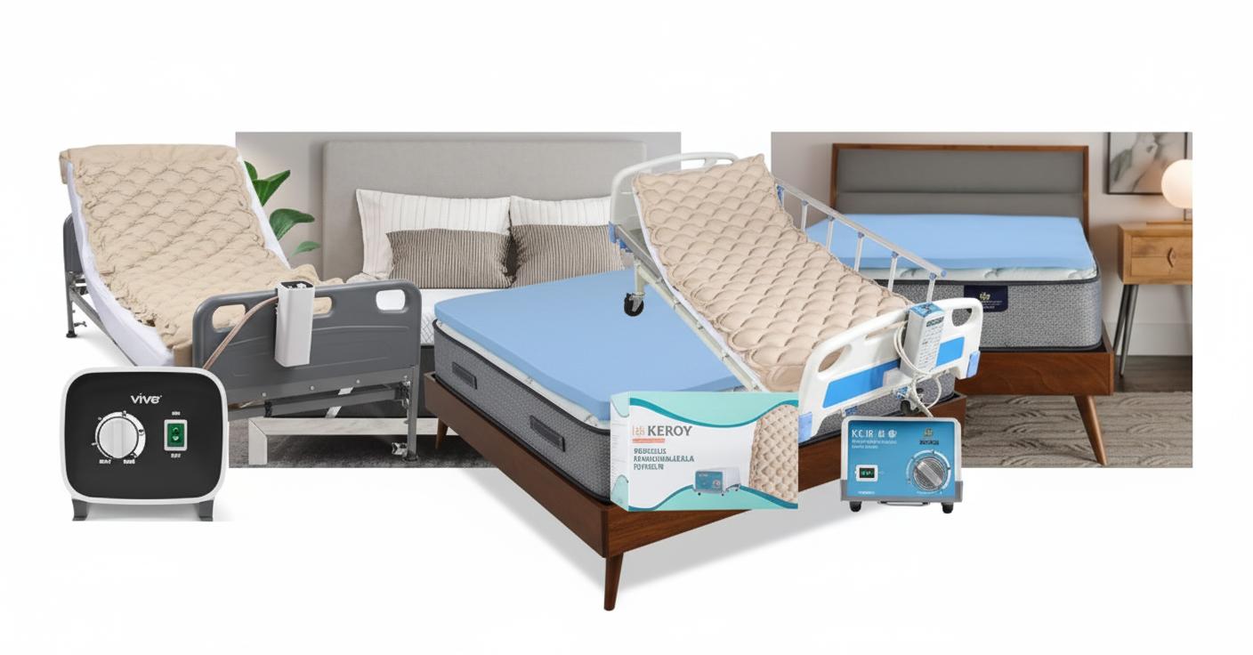 Best Temperature-Regulating Mattress Topper - Effective Bed Sore Prevention, Comfort for Bedridden Patients, and Moisture Control