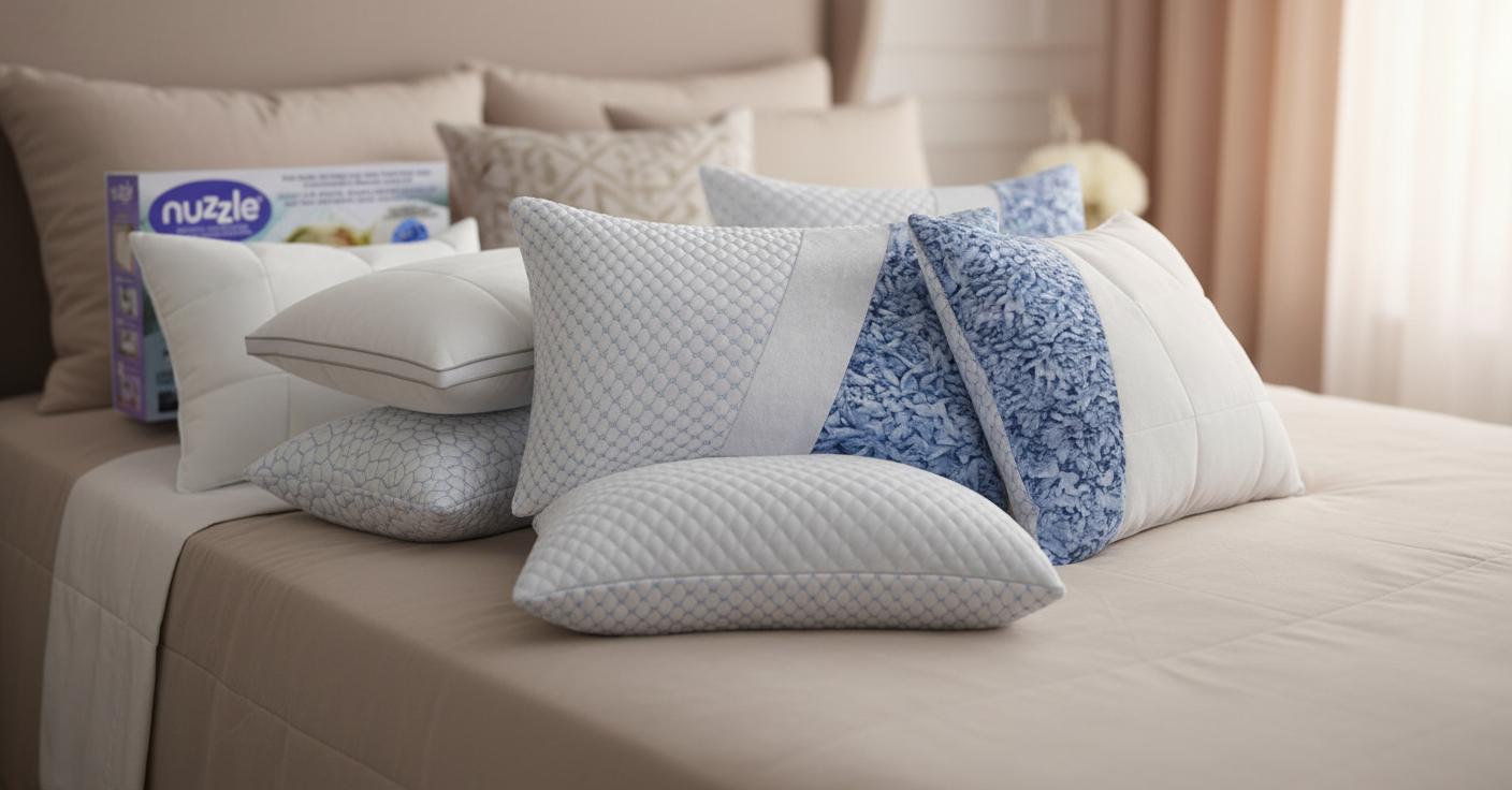 Best Temperature-Regulating Pillow - Adjustable Cooling Comfort, Breathable Design and Supportive Softness