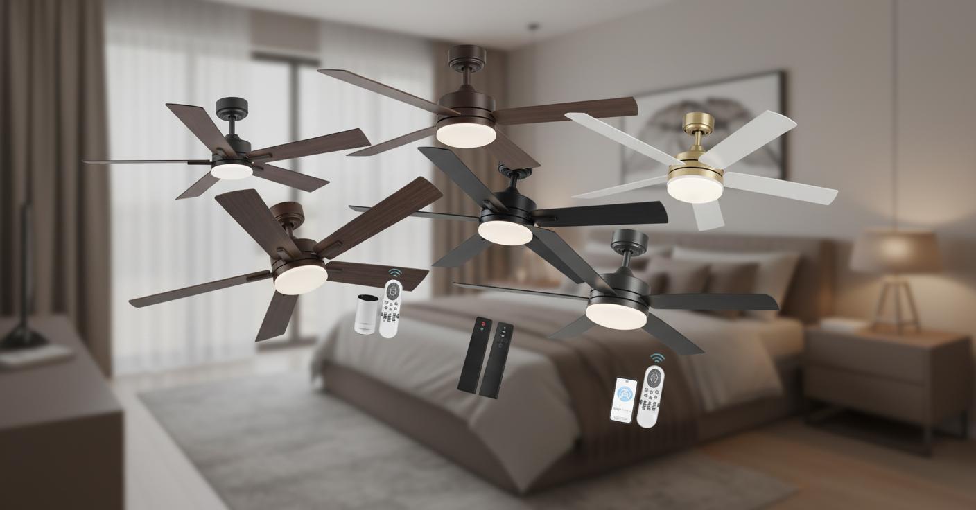Best Ultra-Silent Ceiling Fan - Whisper-Quiet Operation, Remote Control Convenience, and Dimmable LED Lighting