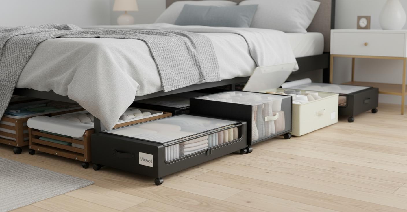 Best Under-Bed Rolling Storage Drawers - Maximizing Bedroom Storage, Easy Access, and Smooth Mobility