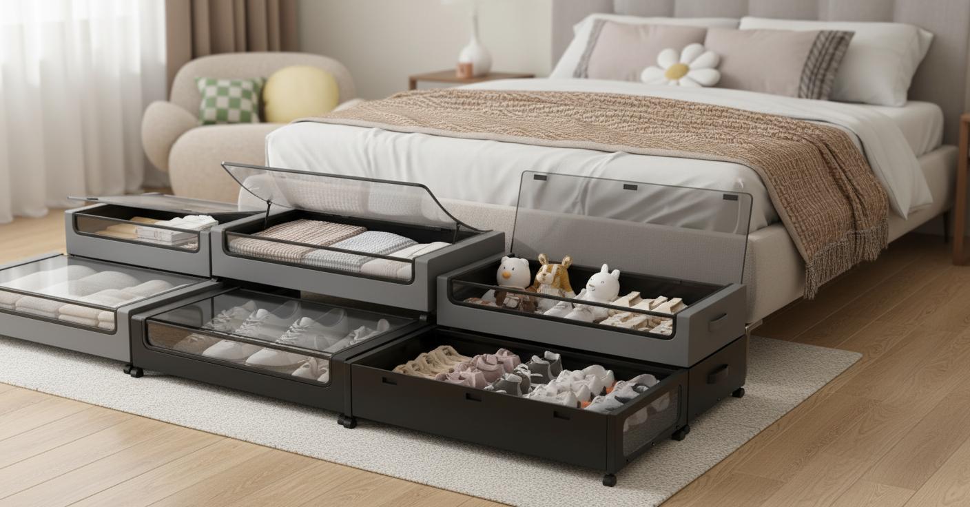 Best Under-Bed Storage Drawer System - Maximizes Space, Easy-Access Rolling Design, Durable Construction