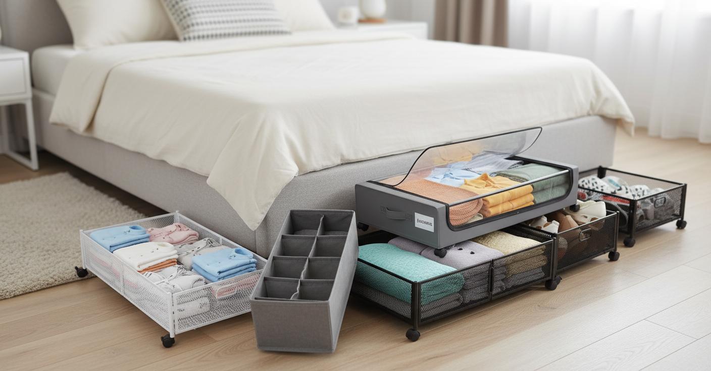 Best Under-Bed Storage Drawers - Efficient Organization, Space-Saving Design, Easy Accessibility