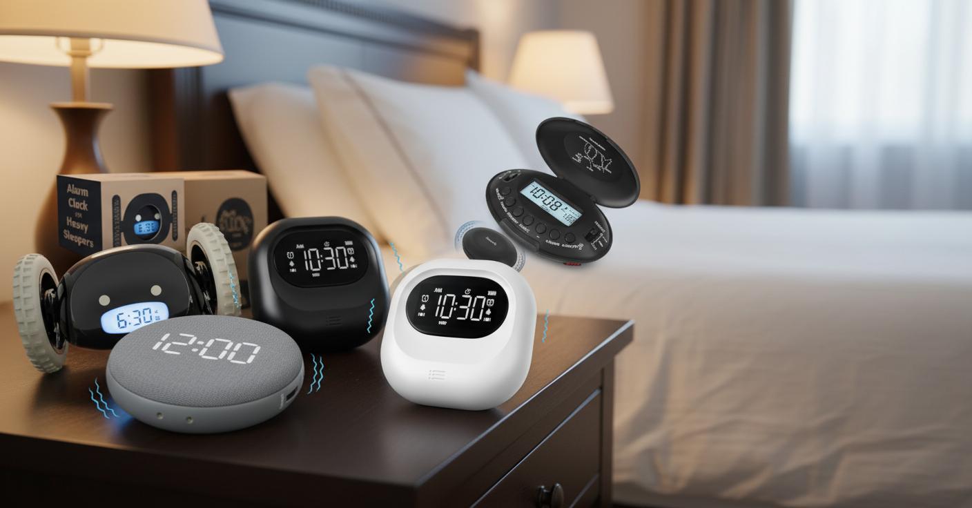 Best Under-Pillow Vibration Alarm - Powerful Wake-Up, Portable Design, Heavy Sleeper Friendly