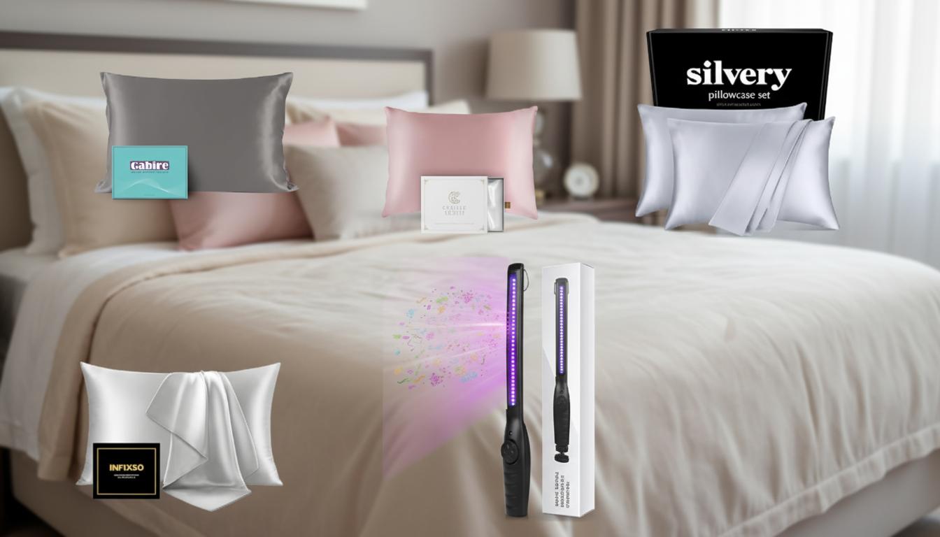 Best UV Sanitizing Pillowcases - Acne Prevention, Hair Protection, Organic Mulberry Silk