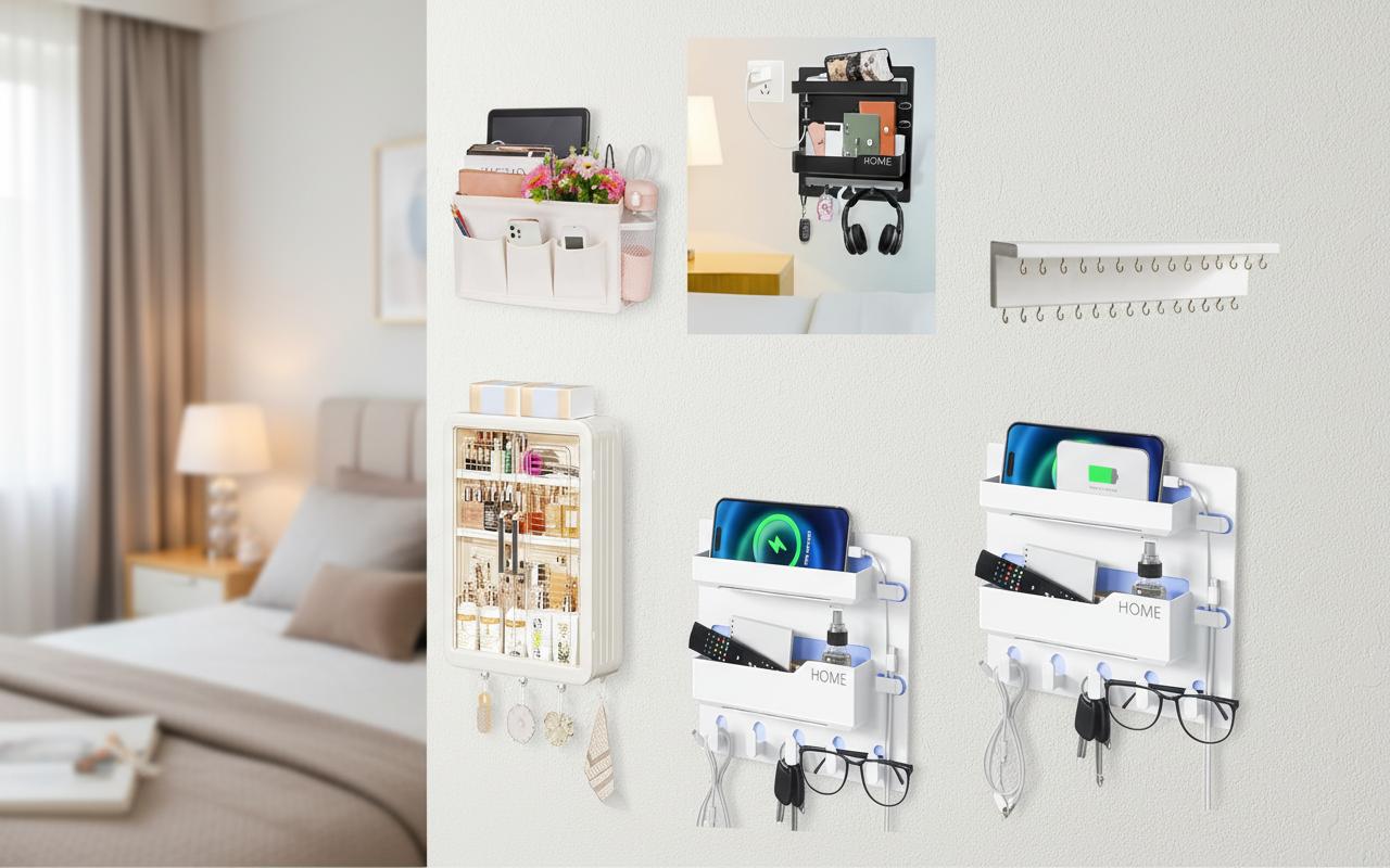 Best Wall-Mounted Bedside Organizer - Space-Saving, Easy Access, Durable Design