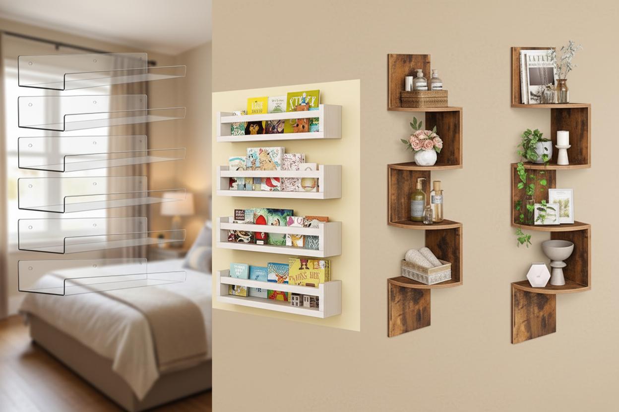 Best Wall-Mounted Book Nook Shelf - Showcasing Collectibles, Organizing Small Items, Minimalist Look