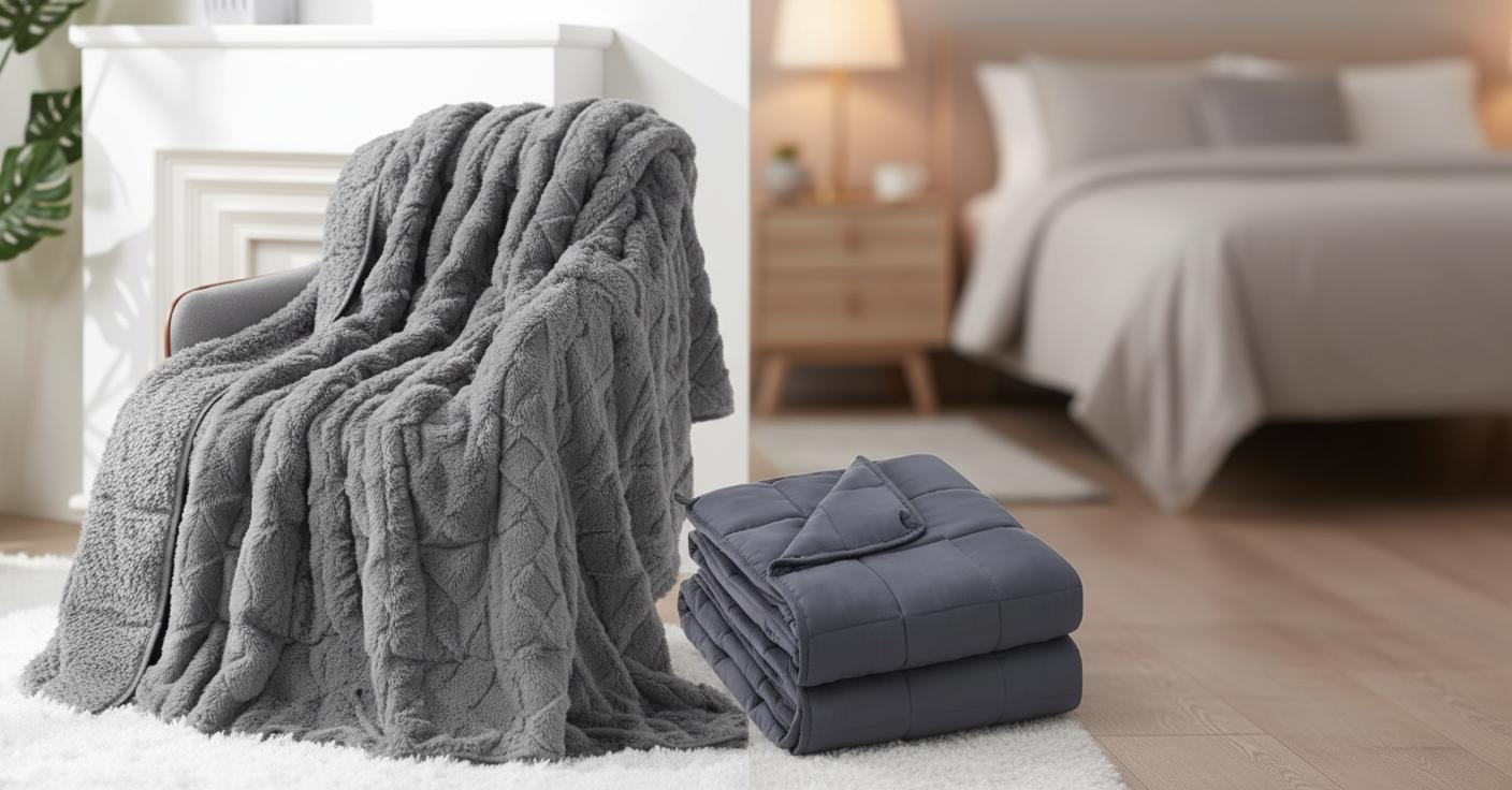 Best Weighted Blanket - Cozy Dual-Layered Warmth, Non-Bunching Heavy Weight, Perfect for Adults