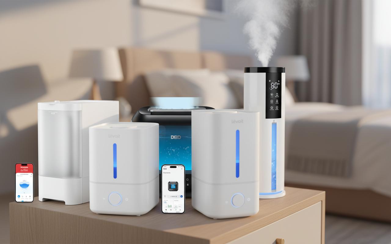 Best Wi-Fi Connected Smart Humidifier - Rapid Moisture Delivery, Intuitive Smart Controls, Efficient Bedroom Comfort