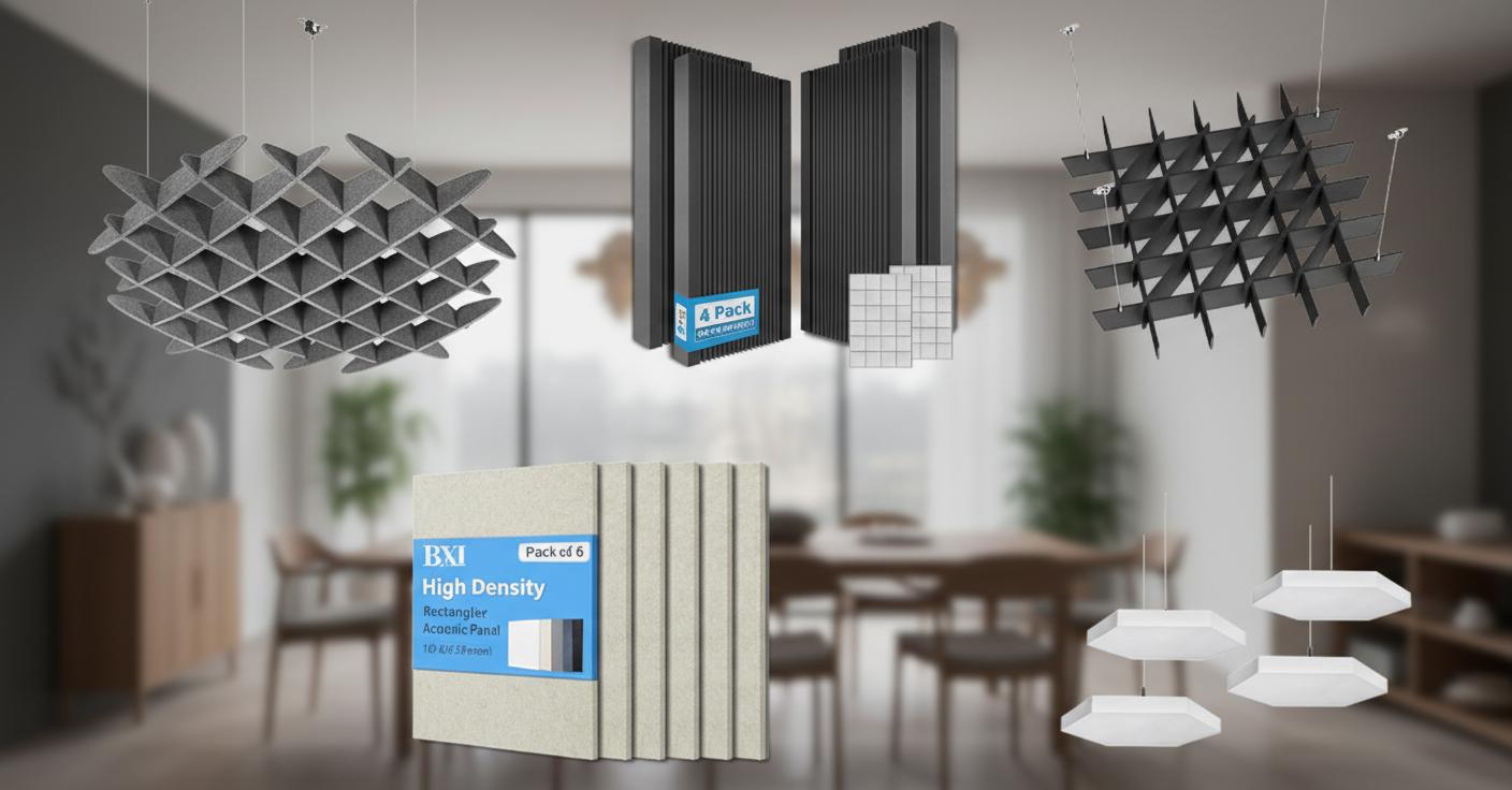 Best Acoustic Ceiling Baffles for Dining Areas - Effective Noise Reduction, Stylish Hexagonal Design, Modern Space Enhancement