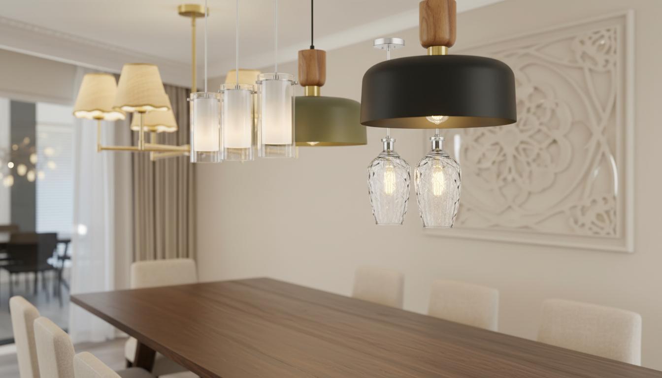 Best Adjustable Ambient Dining Pendant Light - Sleek Brushed Nickel Finish, Customizable Brightness, Modern Design