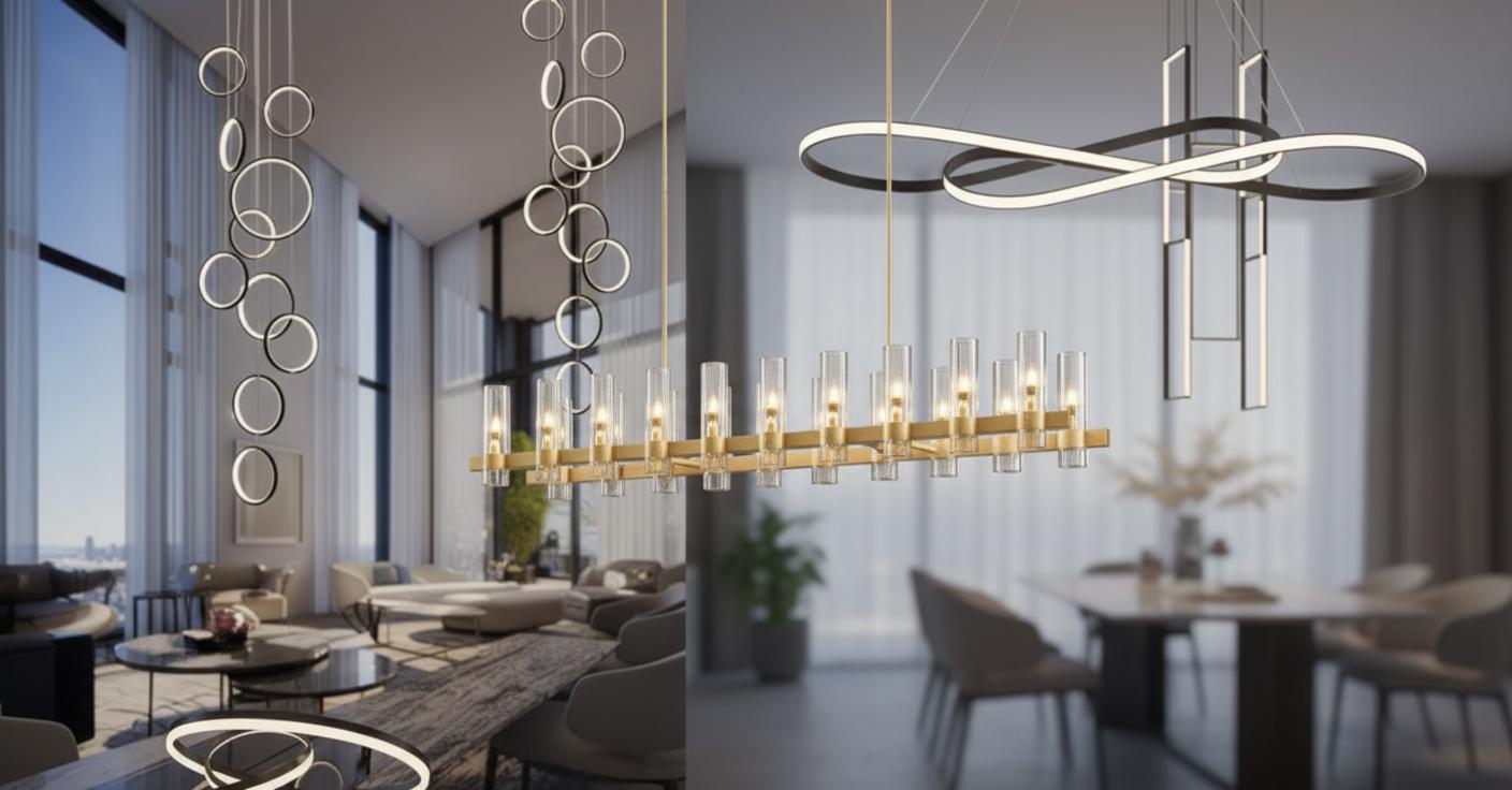 Best Adjustable Ambient Lighting Chandelier - Customizable Ambiance, Adjustable Color Temperature, Remote Control Convenience
