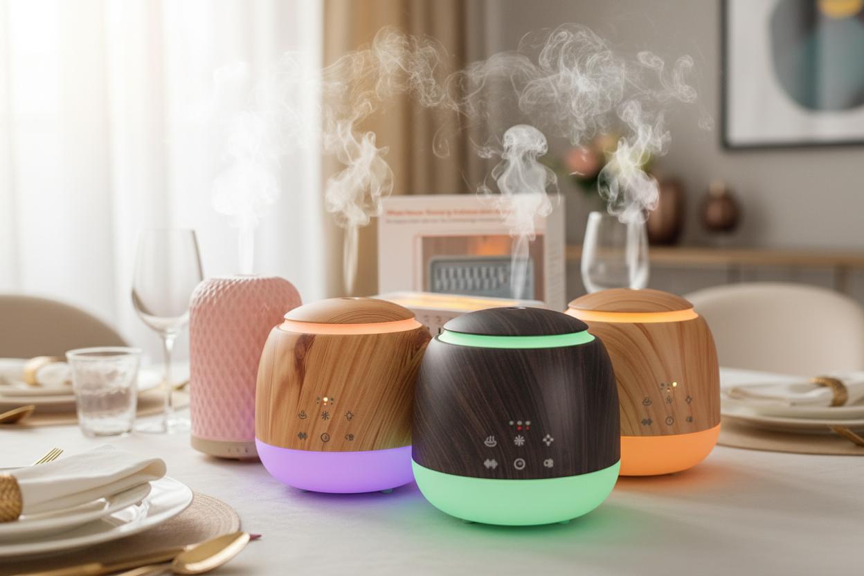 Best Ambient Sound Diffuser Centerpiece - Calming Atmosphere, Large Room Coverage, Stylish Ceramic Design
