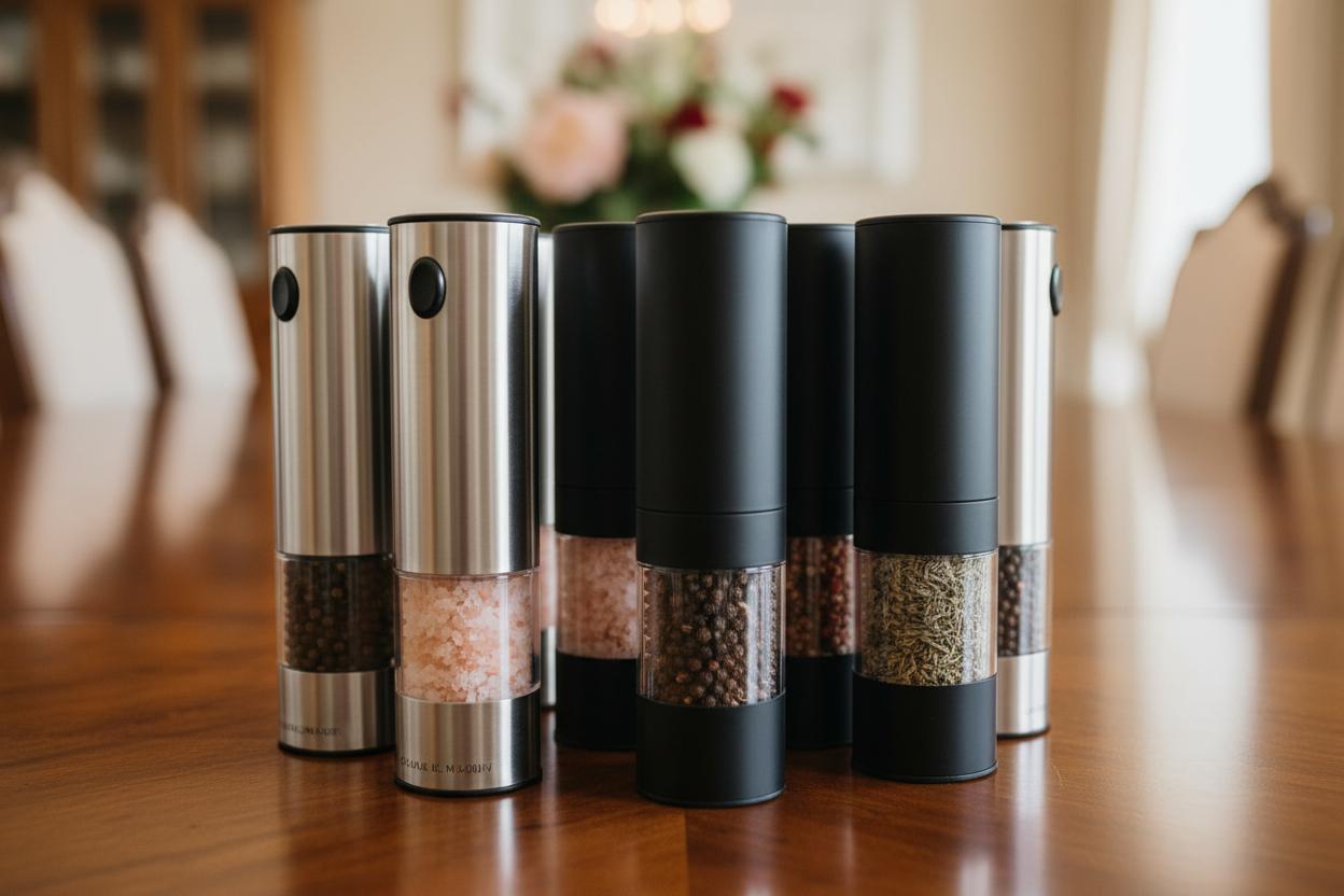 Best Aroma-Diffusing Salt and Pepper Mills - Effortless Seasoning, Customizable Grind Settings, Aromatic Flavor Boost