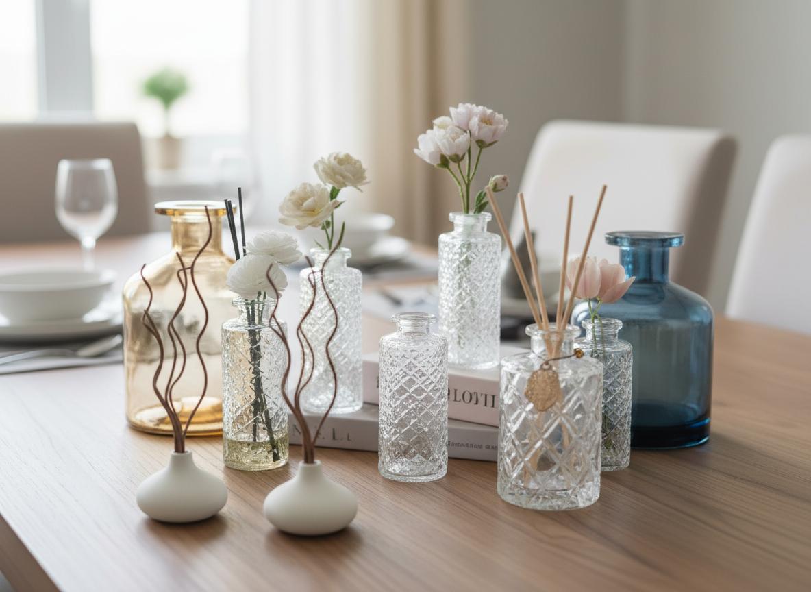 Best Aromatherapy Diffuser Vase Centerpiece - Vibrant Floral Display, Colorful Accents, Aromatic Ambiance