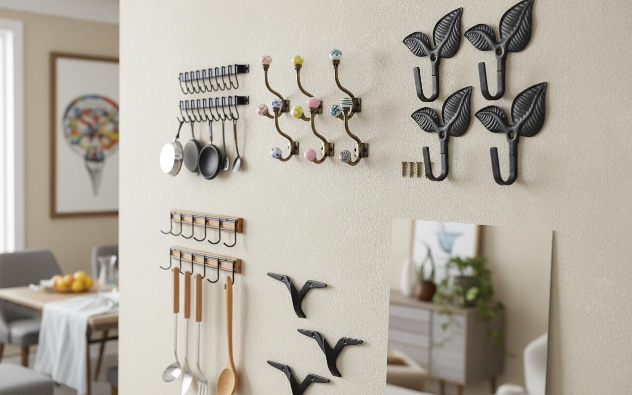 Best Artistic Utensil Wall Hooks - Space-Saving, Stylish, and Durable Organizers