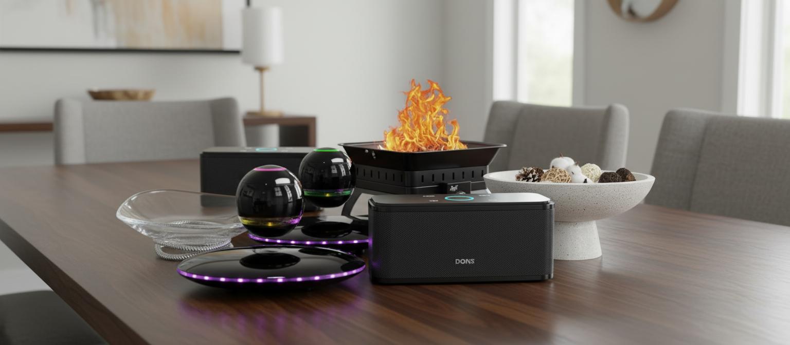 Best Bluetooth Speaker Centerpiece Bowl - Futuristic Floating Design, Crystal Clear Sound, Innovative Tech Appeal