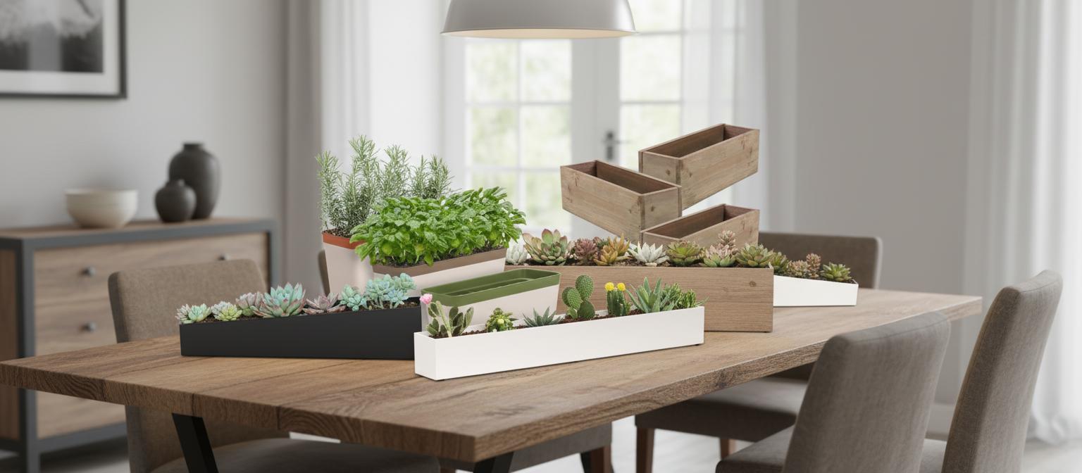 Best Built-in Table Planter Boxes - Low-Maintenance, Vibrant, and Indoor Herb Gardening