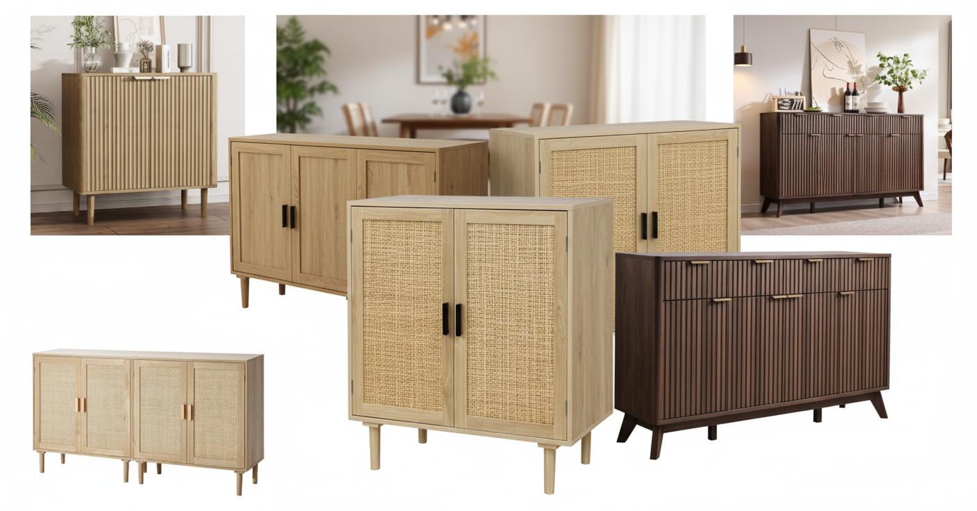 Best Convertible Buffet Sideboard - Stylish Organization, Versatile Storage, Elegant Design