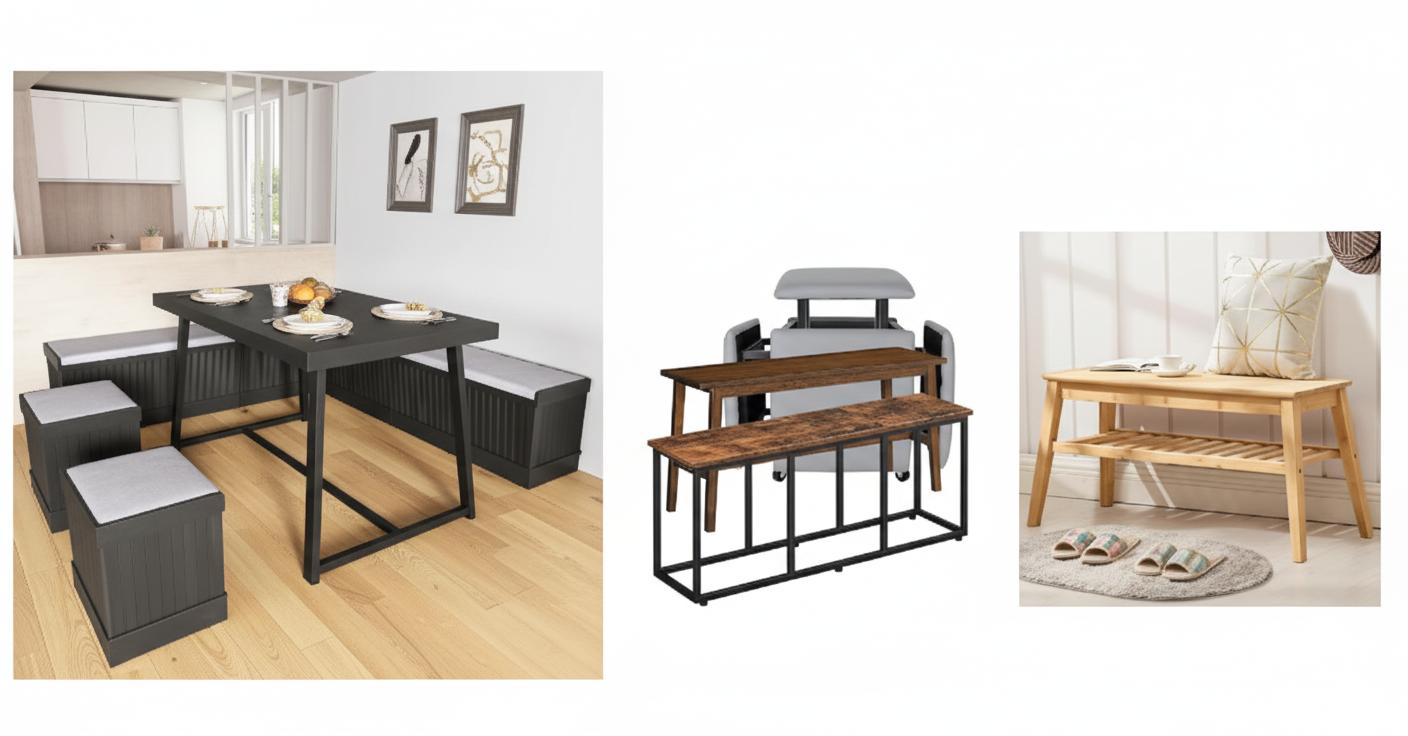 Best Convertible Dining Bench with Storage - Space-Saving Design, Stylish Corner Seating, and Built-In Storage Solutions