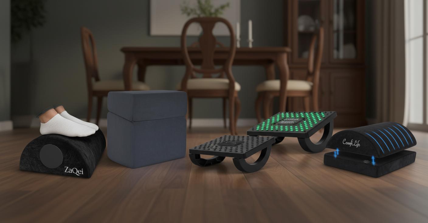 Best Custom-Fit Under-Table Footrest - Enhanced Circulation, Reduced Muscle Tension, and Ergonomic Comfort