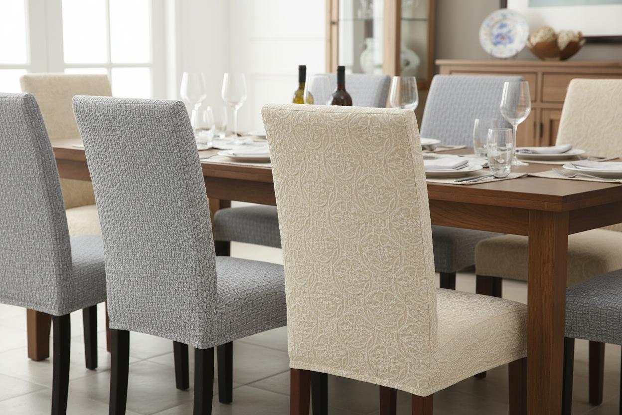 Best Custom Size Dining Chair Slipcovers - Spill Protection, Easy Removal, and Machine Washable