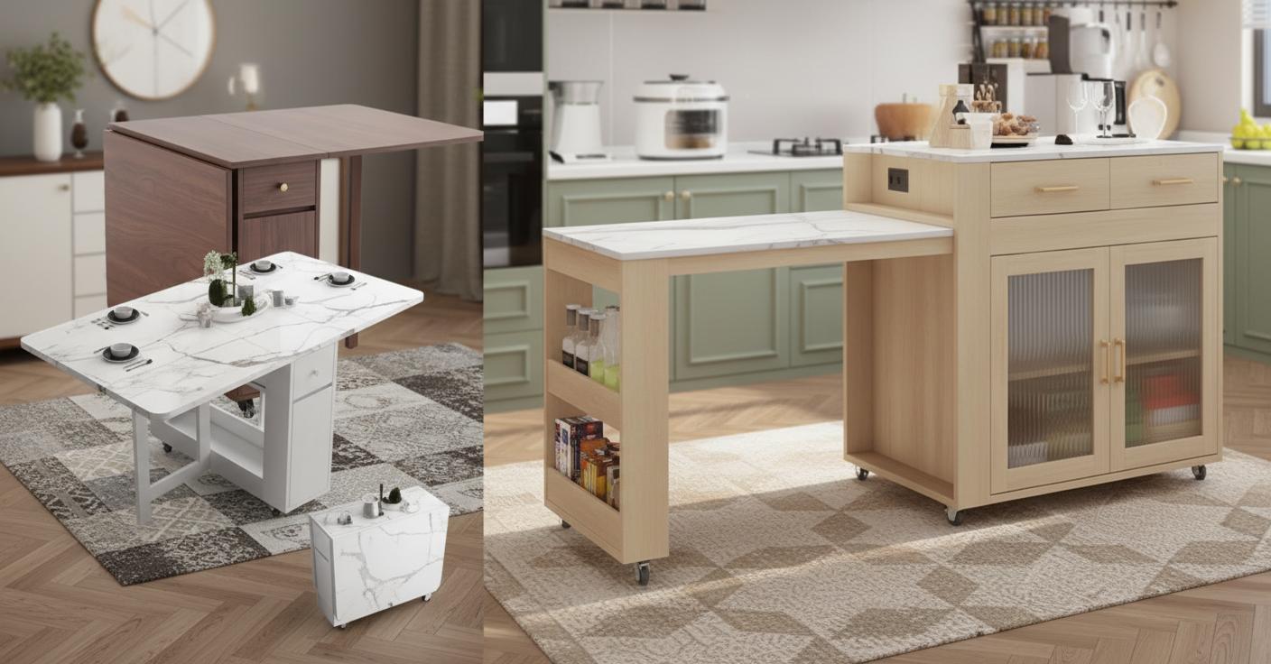 Best Extendable Dining Table with Built-in Storage - Space-saving, Functional, and Stylish
