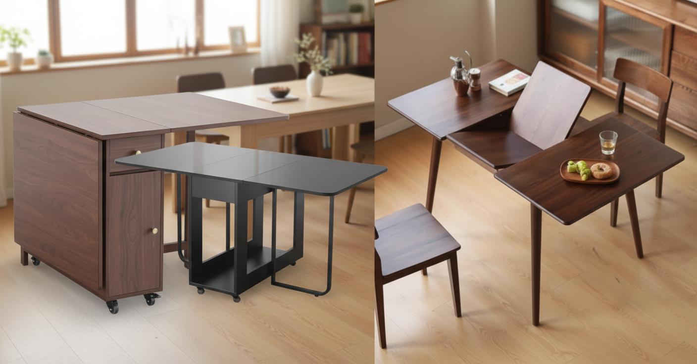 Best Extendable Smart Dining Table - Maximizing Dining Space, Convenient Storage, and Mobility